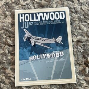 RIMOWA Hollywood JU52 Poster - Blue and White